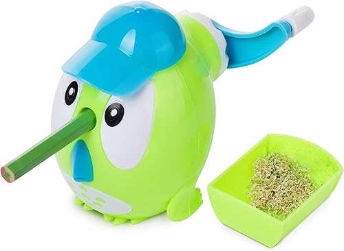 Miniatura 5 de Mr. Pen - Sacapuntas en forma de búho con sombrero para niños, lápices de colores, manual, lindo sacapuntas divertido