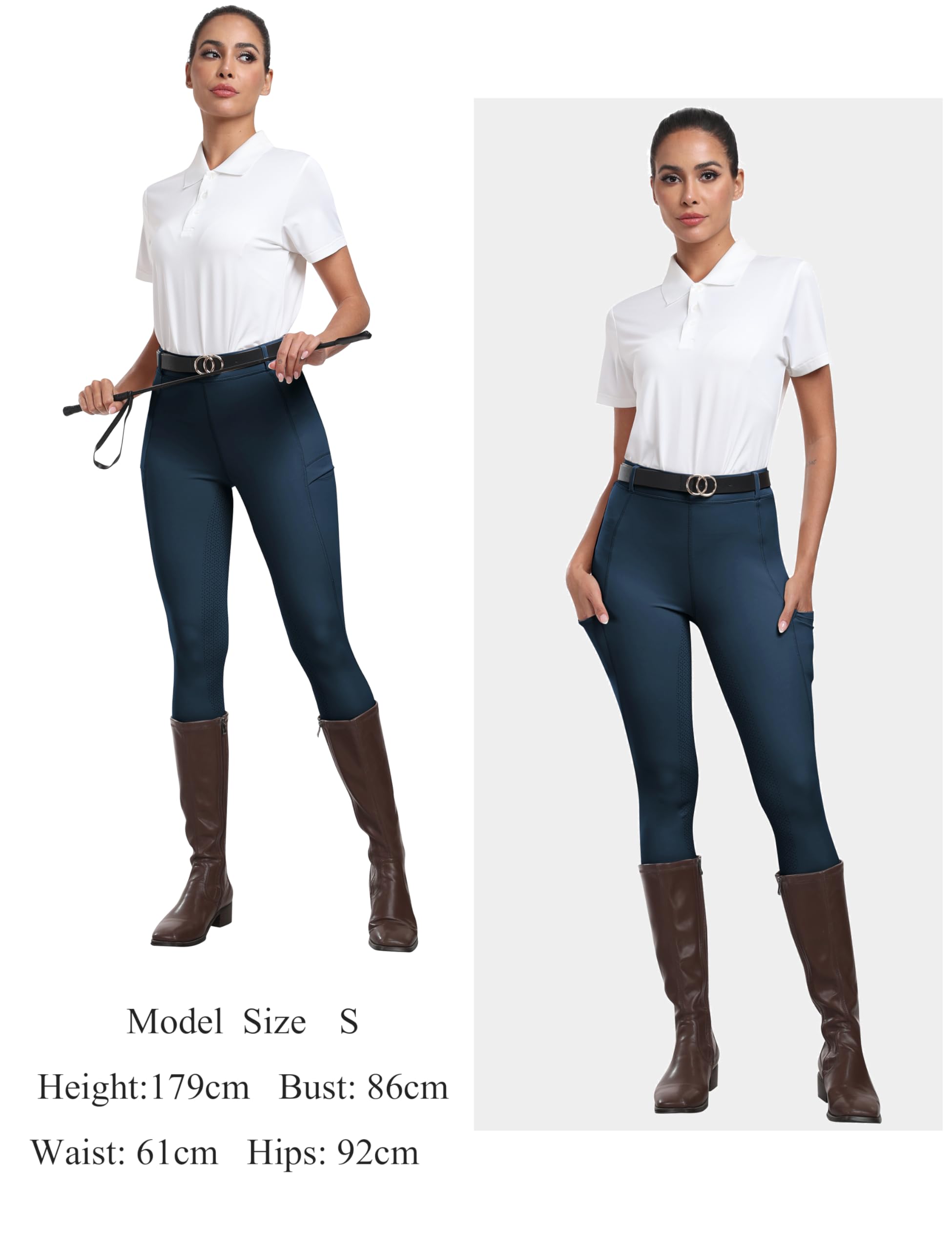 MoFiz Pantalones Hipica Mujer Pantalones Ecuestres Silicon Full Seat Mallas Equitacion Pantalones para Verano