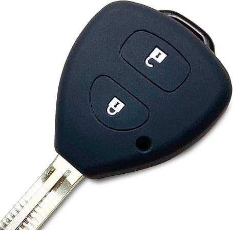 Amazon Ikt トヨタ車用 キーレスキー用シリコンカバー 2ボタン ブラック 0系ハイエース ヴィッツ ウィッシュ ラクティス カローラ など 専用設計でピッタリサイズ 傷防止に最適 さらさらシリコンで手触り快適 Tks 002bk 車 バイク 車 バイク