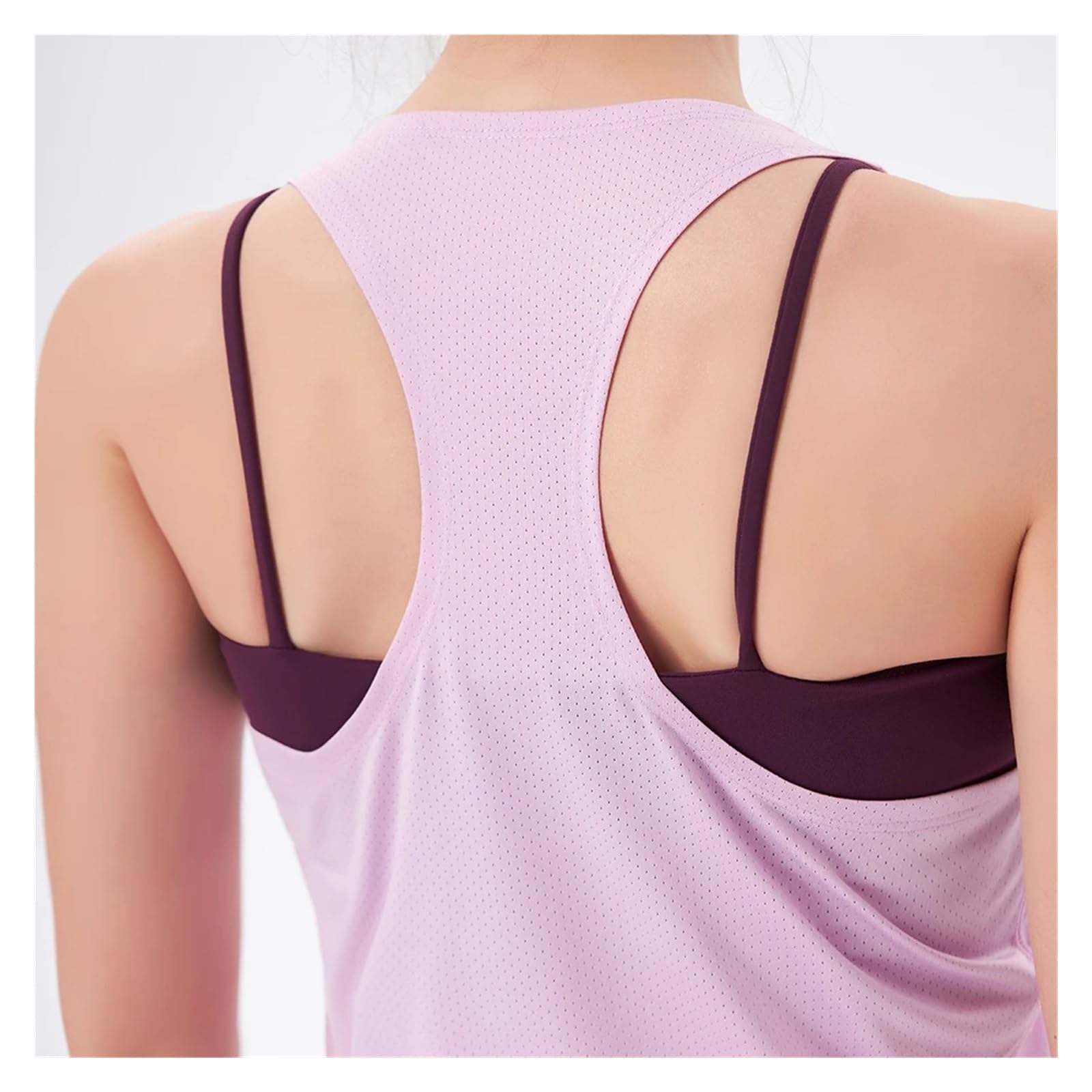 Canotte da allenamento da donna 3 pezzi Top da allenamento da donna Top sportivo da donna T-shirt senza maniche senza schienale Top da yoga Fitness Running Canotta ad asciugatura rapida Abbigliamento