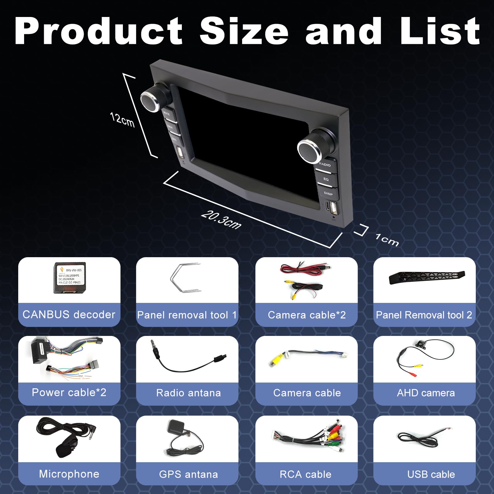 Autoradio per Opel Corsa D/Astra/Zafira/Meriva/Combo con Android Auto e CarPlay Wireless, Bluetooth Car Radio Stereo con Telecamera Retromarcia/Mic/Canbus/App Store/Porta USB(Nero) 2G+32G