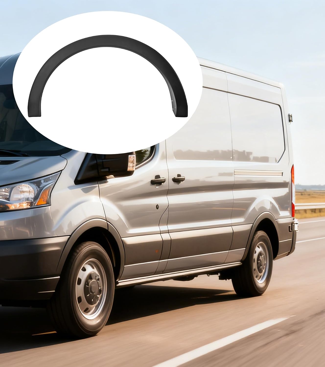 Rear Driver Side Fender Trim Fit for 2015-2023 Ford Transit