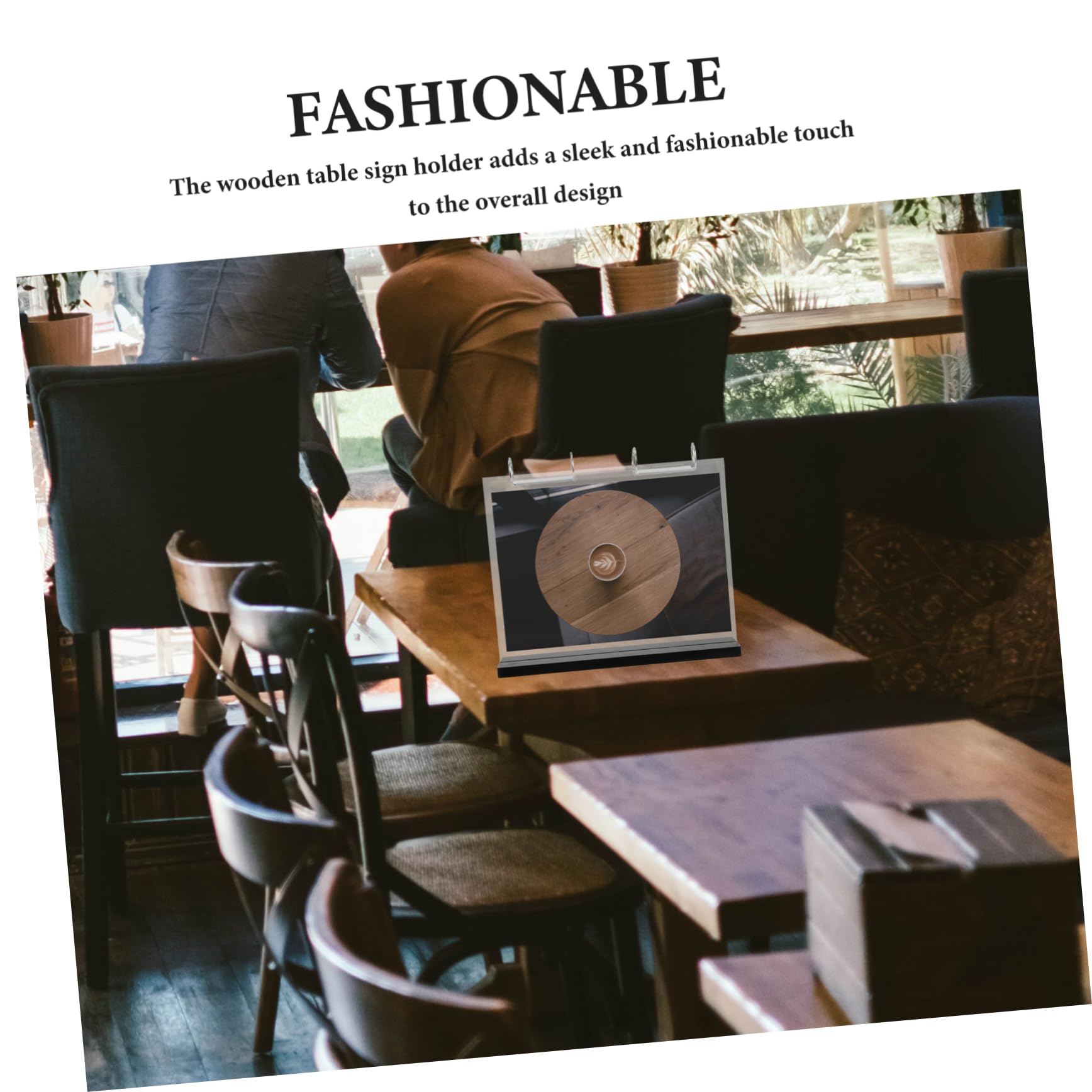 ERINGOGO Expositor de Menús Transparente de Acrílico Portacarteles de Sobremesa para Centro de Mesa Páginas Portamenús para Tienda de Café o Restaurante Soporte para Carteles