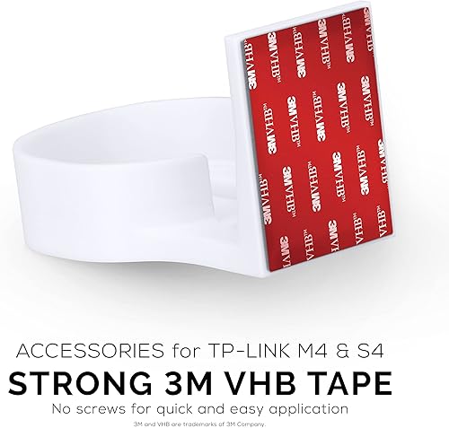 Miniatura 9 de Soporte adhesivo Deco M4 y S4 de montaje en pared para malla WiFi TP Link, soporte de cinta VHB fuerte, sin tornillos, taladros y no necesita
