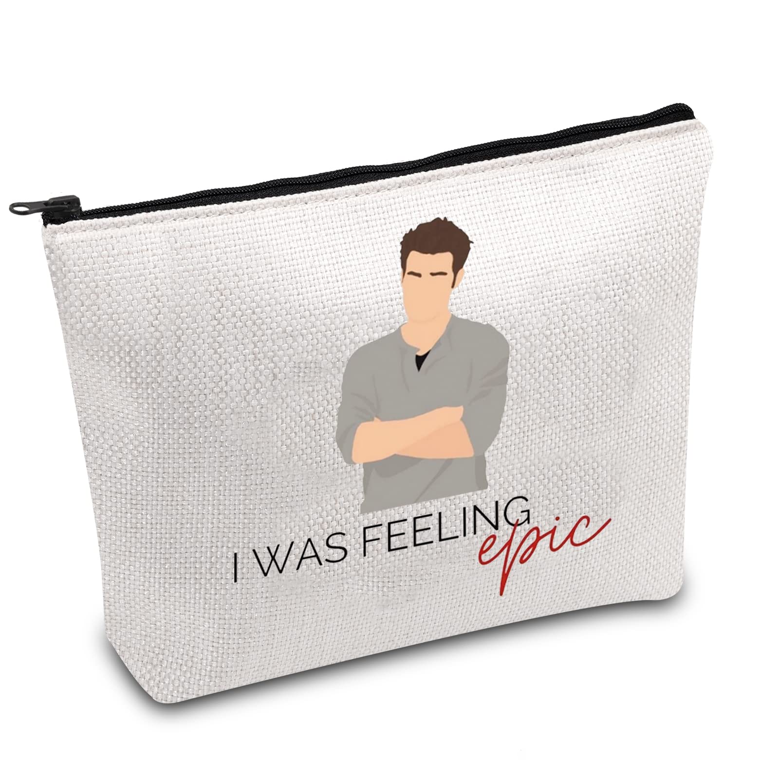 FOTAP Stefan Inspired Gift Fandom Vampire s Gift Vampire Fans Gift I Was Feeling Epic Makeup Bag Vampire Merchandise Bag, white, Epic Bag