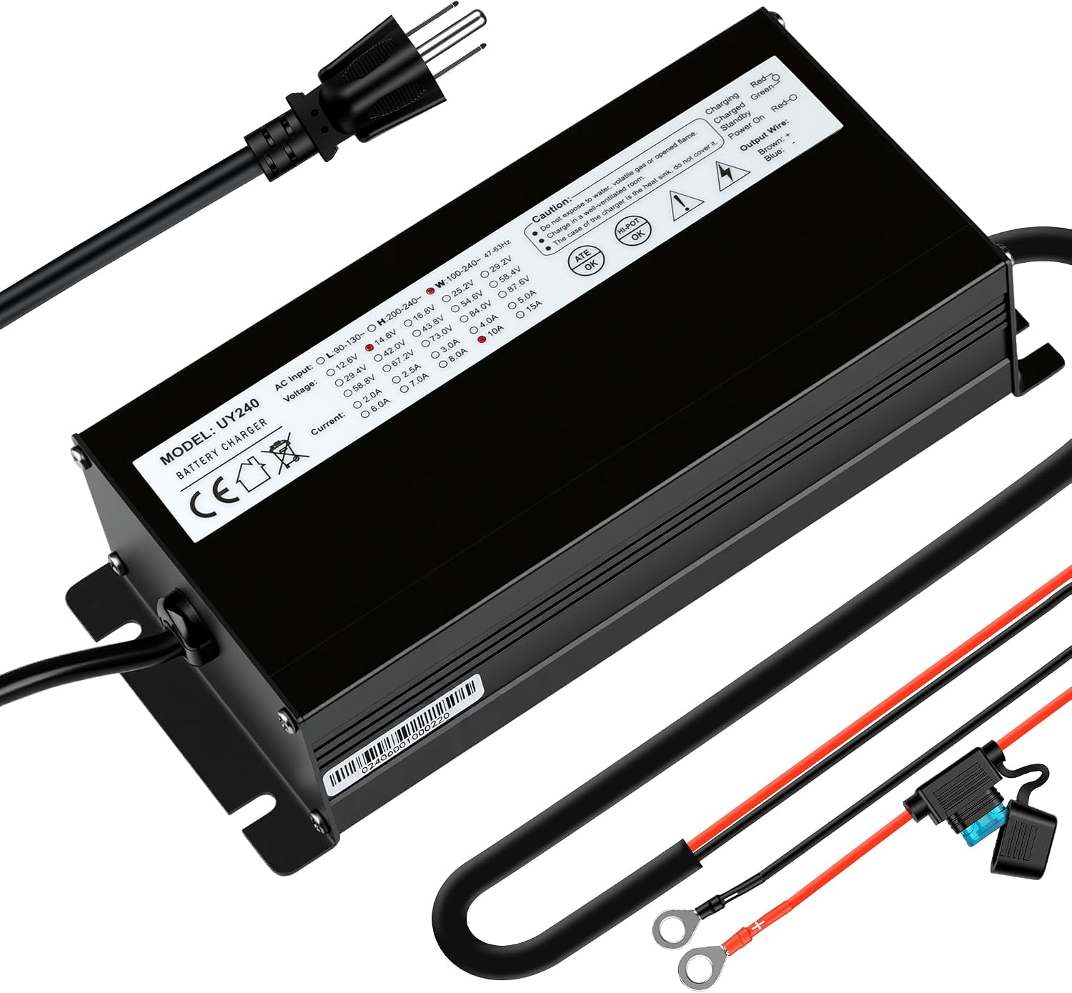 12V Smart Onboard Marine Battery Charger Waterproof