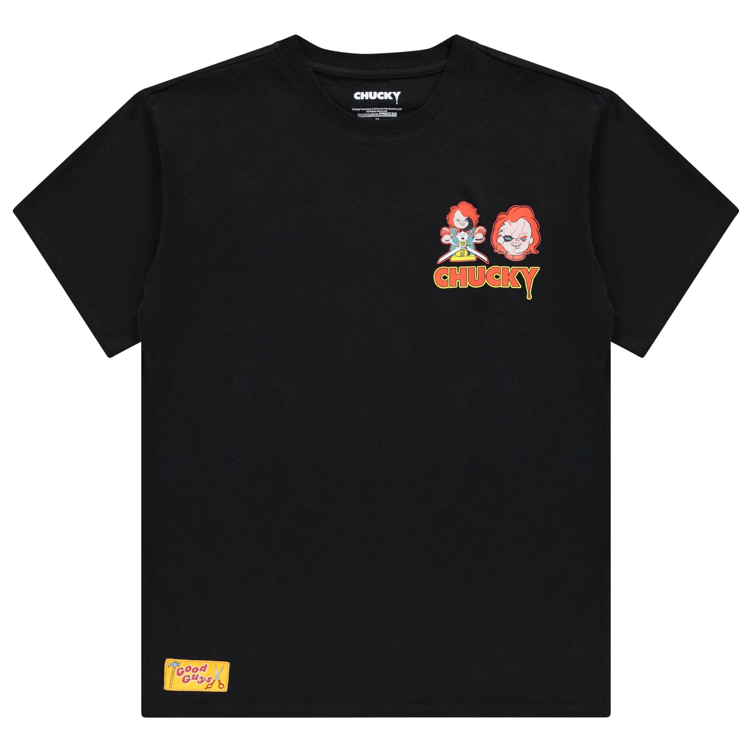 Amazon.co.jp: チャッキーメンズチャイルドプレイTシャツ-フロントと