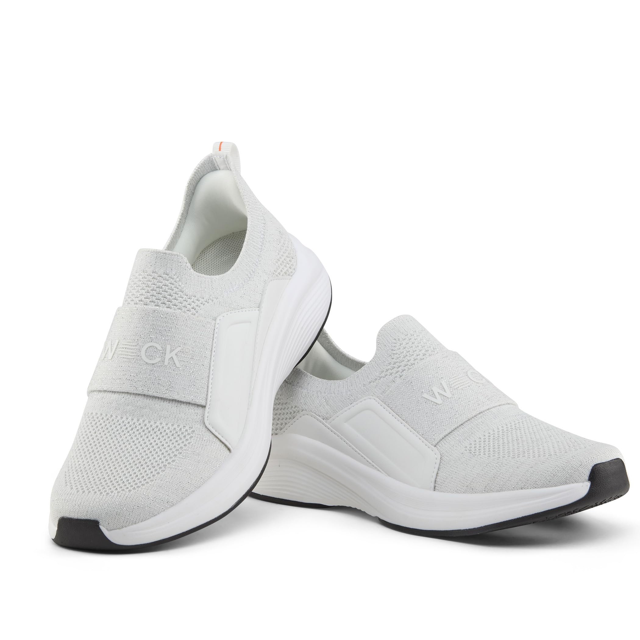 WOCK Swift LS Sneaker Comode da Donna con Glitter, Scarpe Hands-Free, Super Leggere con vestibilità Naturale
