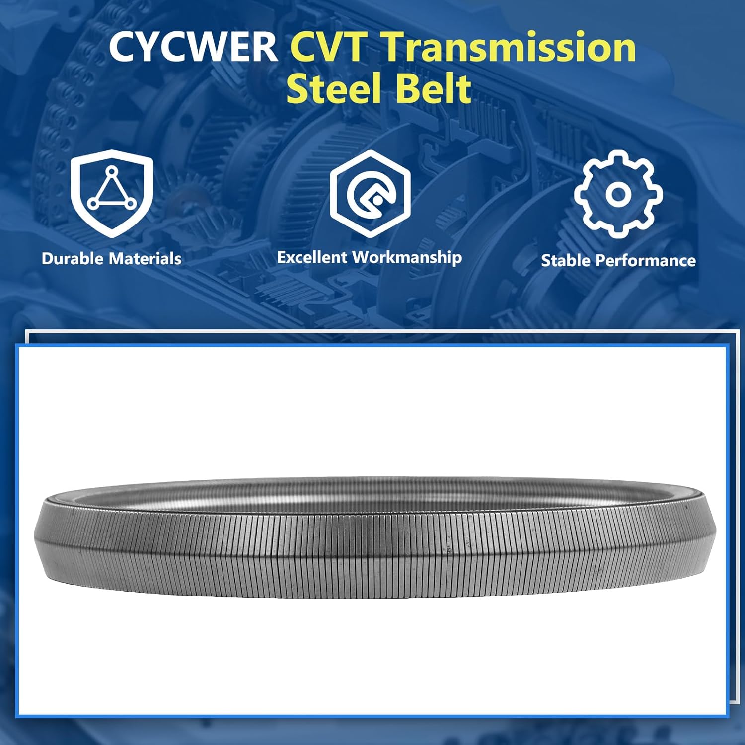 901074 CVT Transmission Steel Belt RE0F10D JF016E Fits for 2014-2018 Rogue 2.5L, Fits for 2012-2019 Altima 2.5L, Replace OE RE0F10D JF016E 901074 (Refurbished Parts)