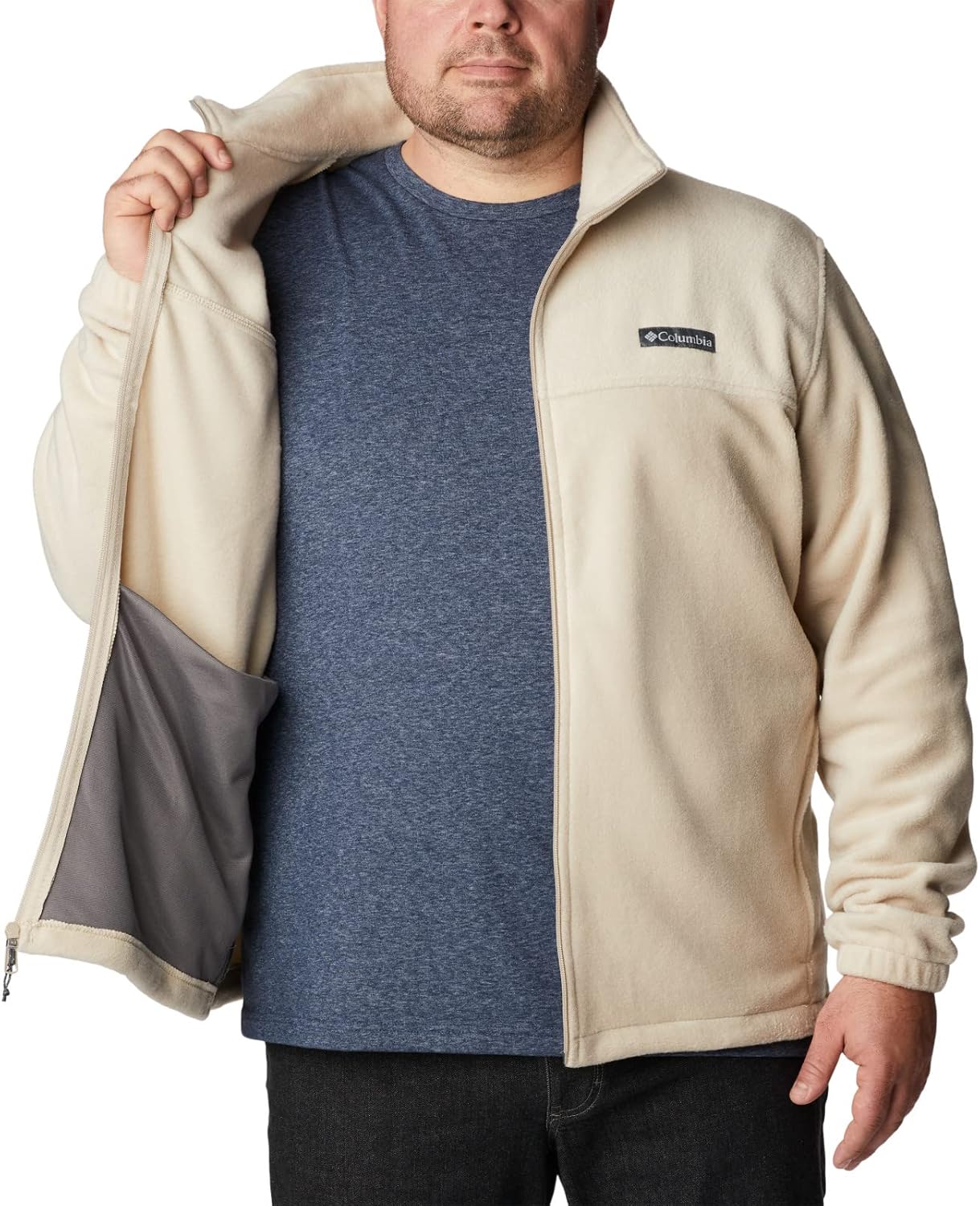 Columbia Men's Steens Mountain 2.0 Full Zip Fleece Jacket Ancient Fossil Small