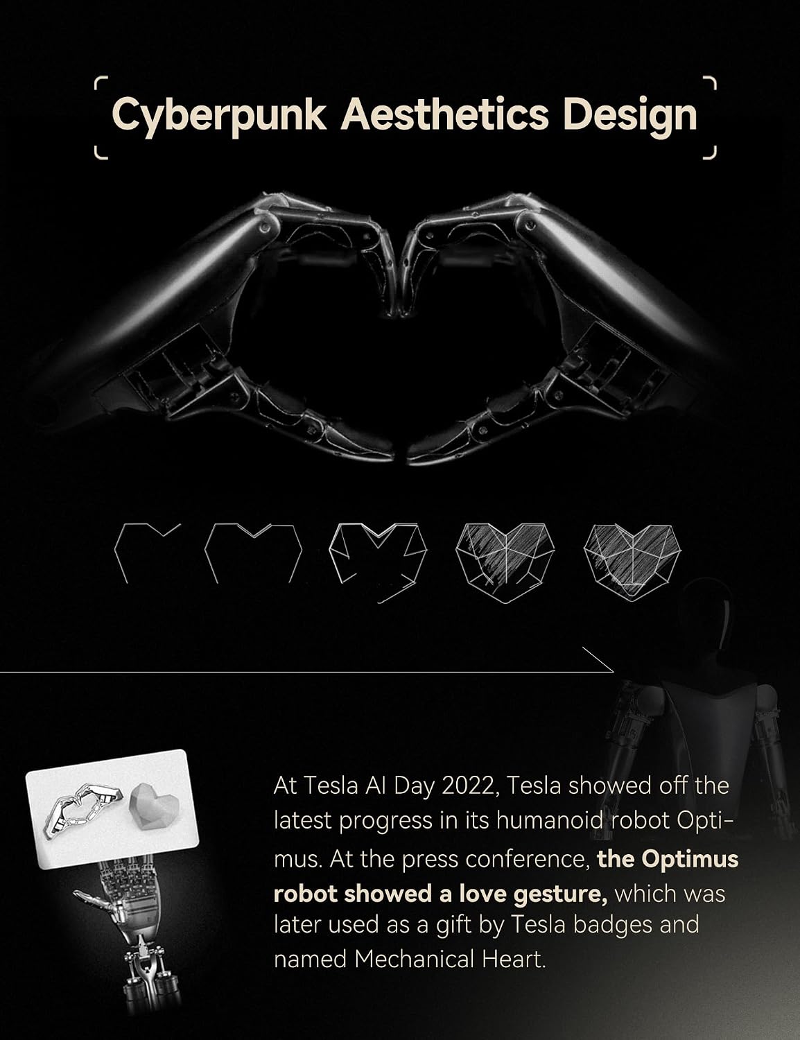 TPARTS Air Freshener for Tesla Model 3 Model Y, Cyberheart Scents Diffuser with 3 Scent Refills Fits for All Tesla Model 3/Y Airvent (Including New Model Y Juniper 2025+)