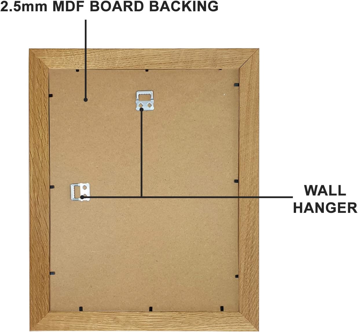 Tailored Frames Solid Oak Picture Frame 240 Real Natural Wooden Photo Frame 40 x 30 cm