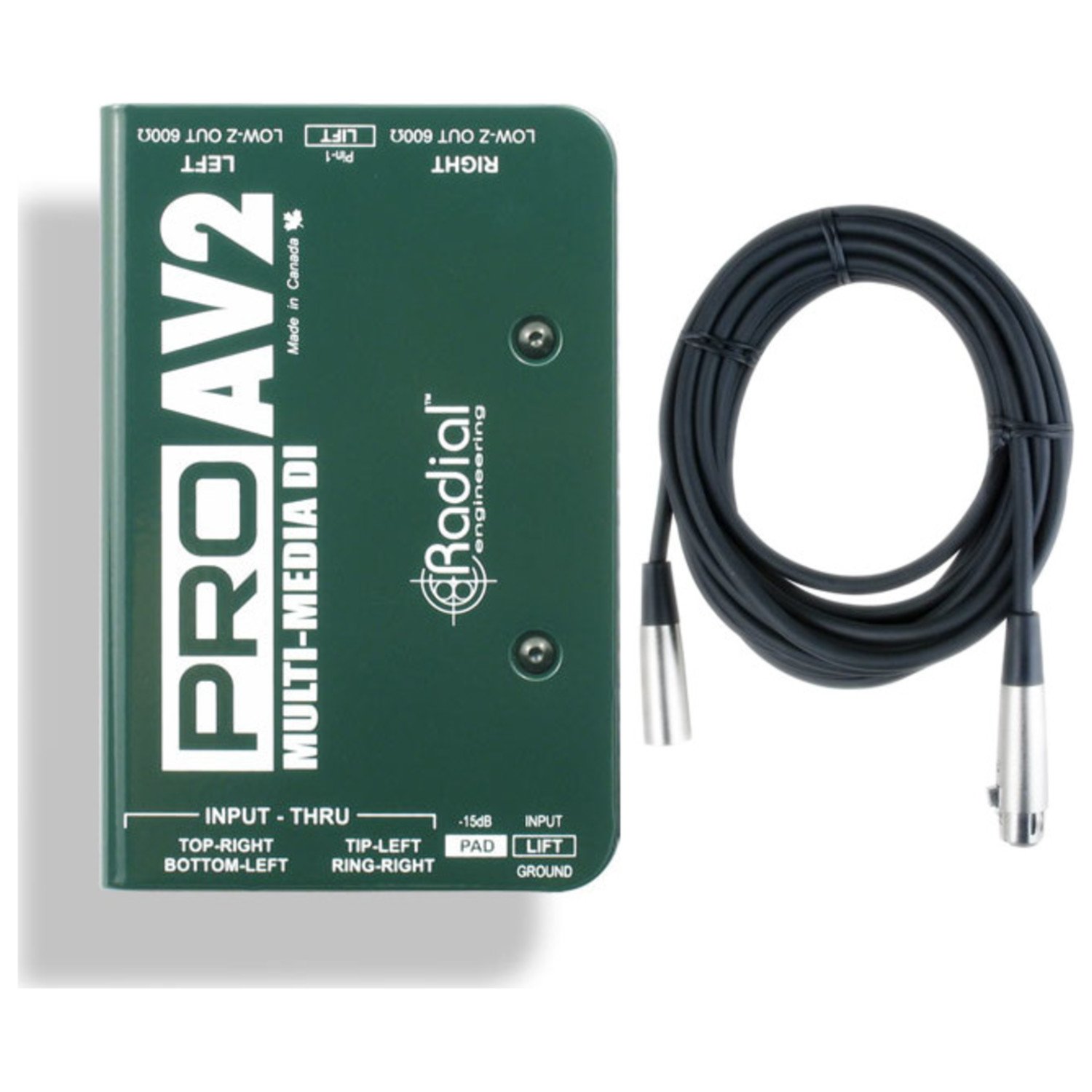 Amazon.com: Radial ProAV2 Passive 2 Channel Multimedia DI A/V