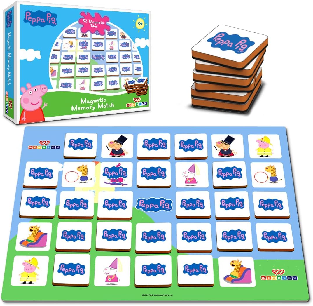 Wembley โ Peppa Pig Magnetic Memory Match Game for Kids Family Fun & Fast Chi...