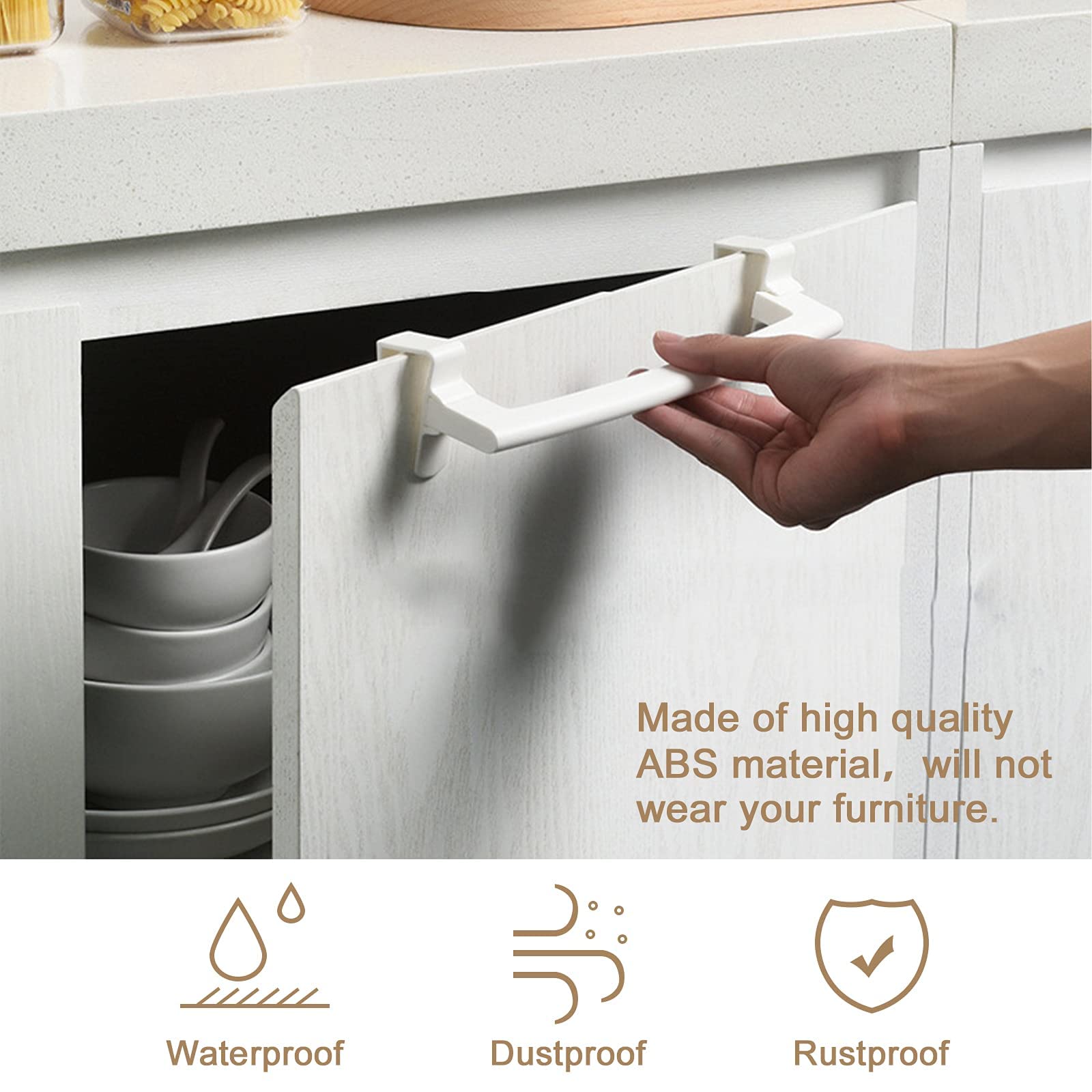 mDesign Porte-serviettes à suspendre (lot de 2) – Installation de l