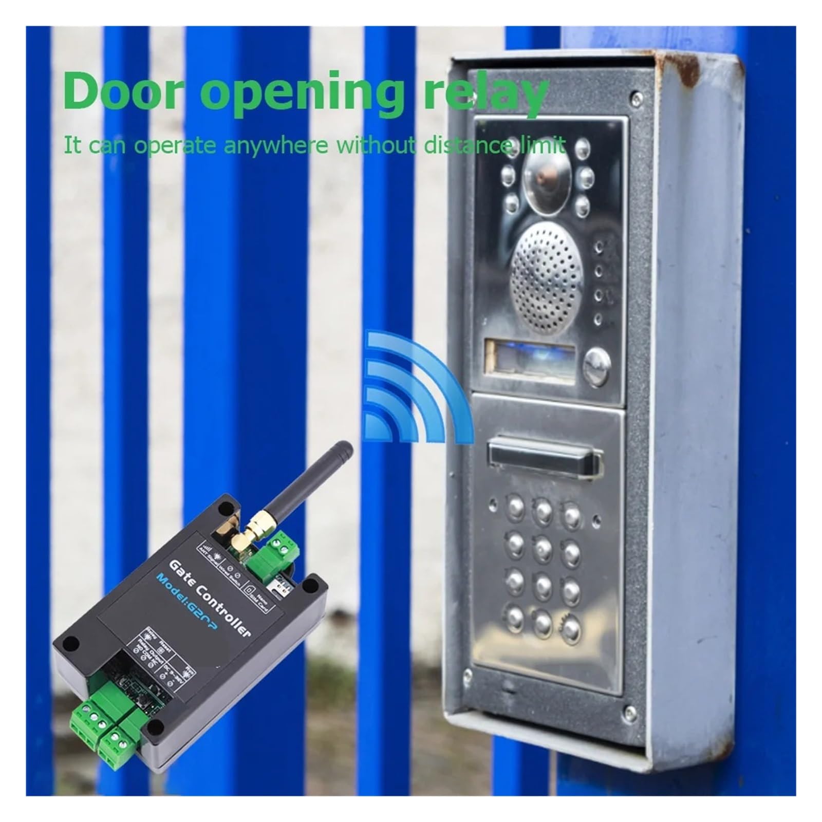 gsm 4G LTE Apricancello Automatico Goor gsm Interruttore Relè for Scorrevole Altalena Apri del Cancello del Garage Sostituire Il Controllo Remoto di Sicurezza Domestica(RTU5035 gsm Relay)