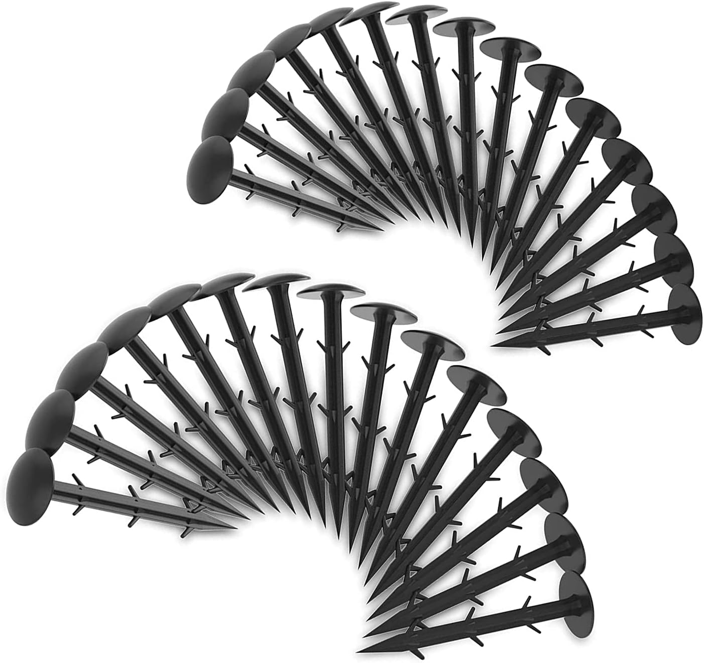 60PCS 4.3 Inches Plastic Garden Stakes Anchors Garden Stakes Plastic