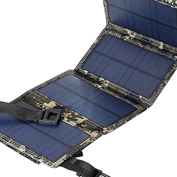 Trendy Retail 8W Solar Panel Folding Power Station Outdoor Camping Hiking Phone Charger Camouflage