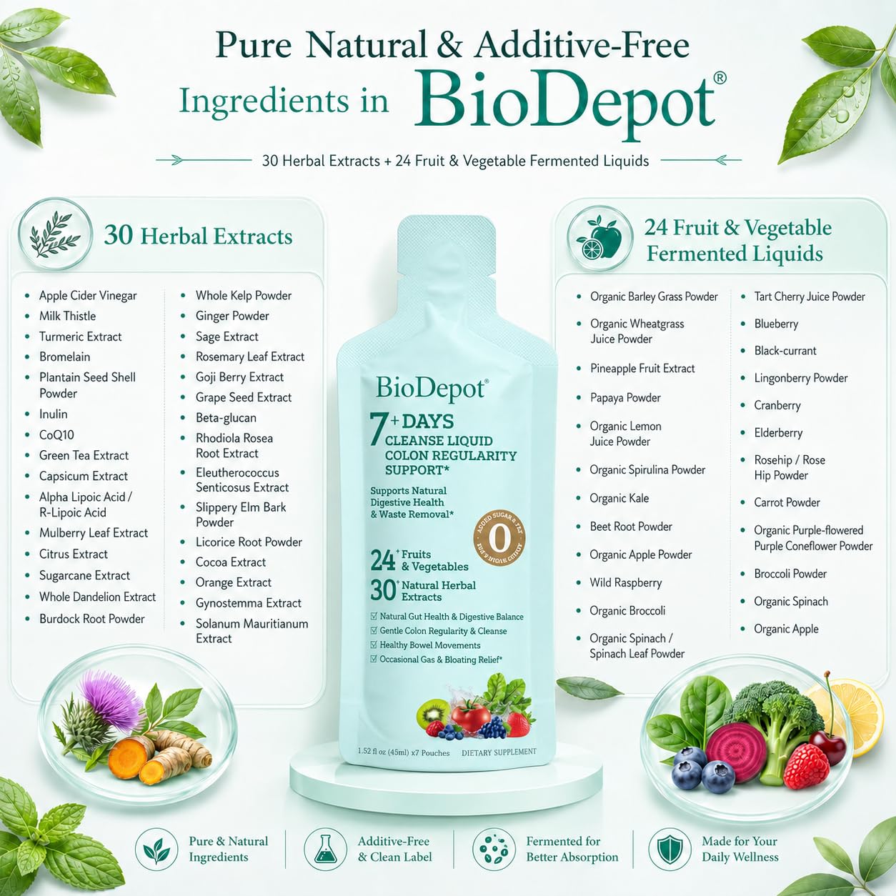 7 Day Gut Cleanse Liquid Detox Drink for Women & Men Colon Cleanse — Amazon image 4