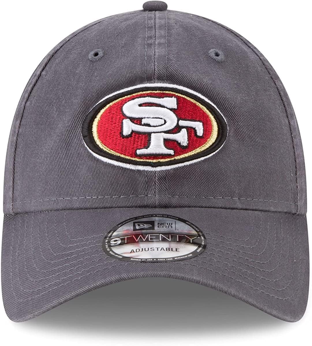 New Era NFL Core Classic 9TWENTY Graphite Adjustable Hat Cap - One Size
