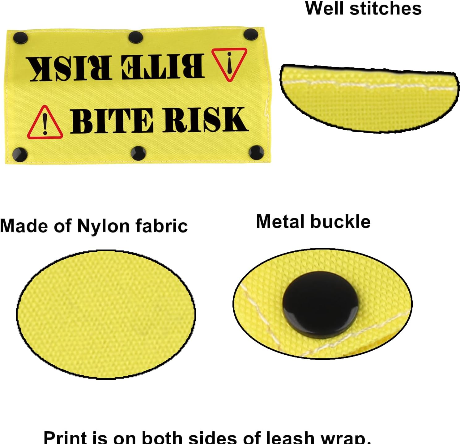 Funny Dog Leash Sleeve Bite Risk Dog Leash Wrap Sleeve Social Distancing Pet Birthday Gift (Bite Risk) image 3