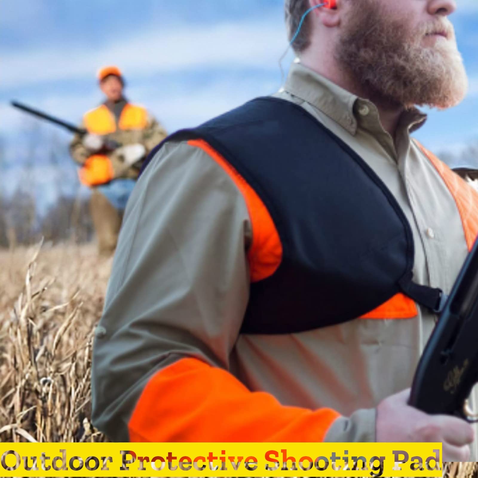 Calciolo Spalla Destra LENIAR Per Fucile - Anti-rinculo, Cinturino Regolabile, Nero - Foto 6