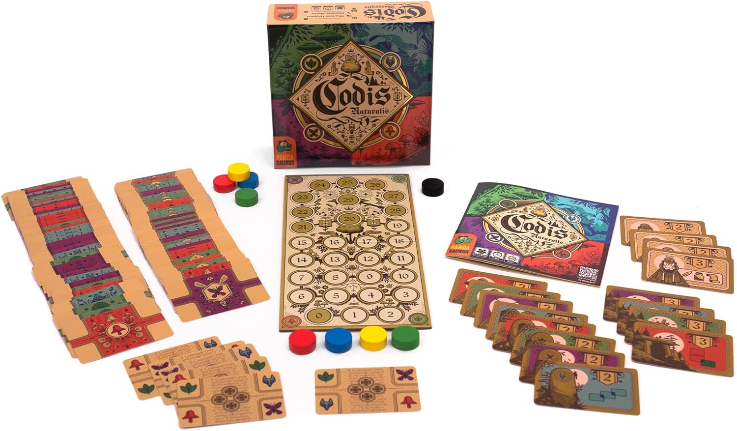 Codis Naturalis Card Game - Nature Themed Card Layering Strategy Game for Kids & Adults, Ages 8+, 1-4 Players, 20-30 Min Playtime, Made by Pandasaurus Games