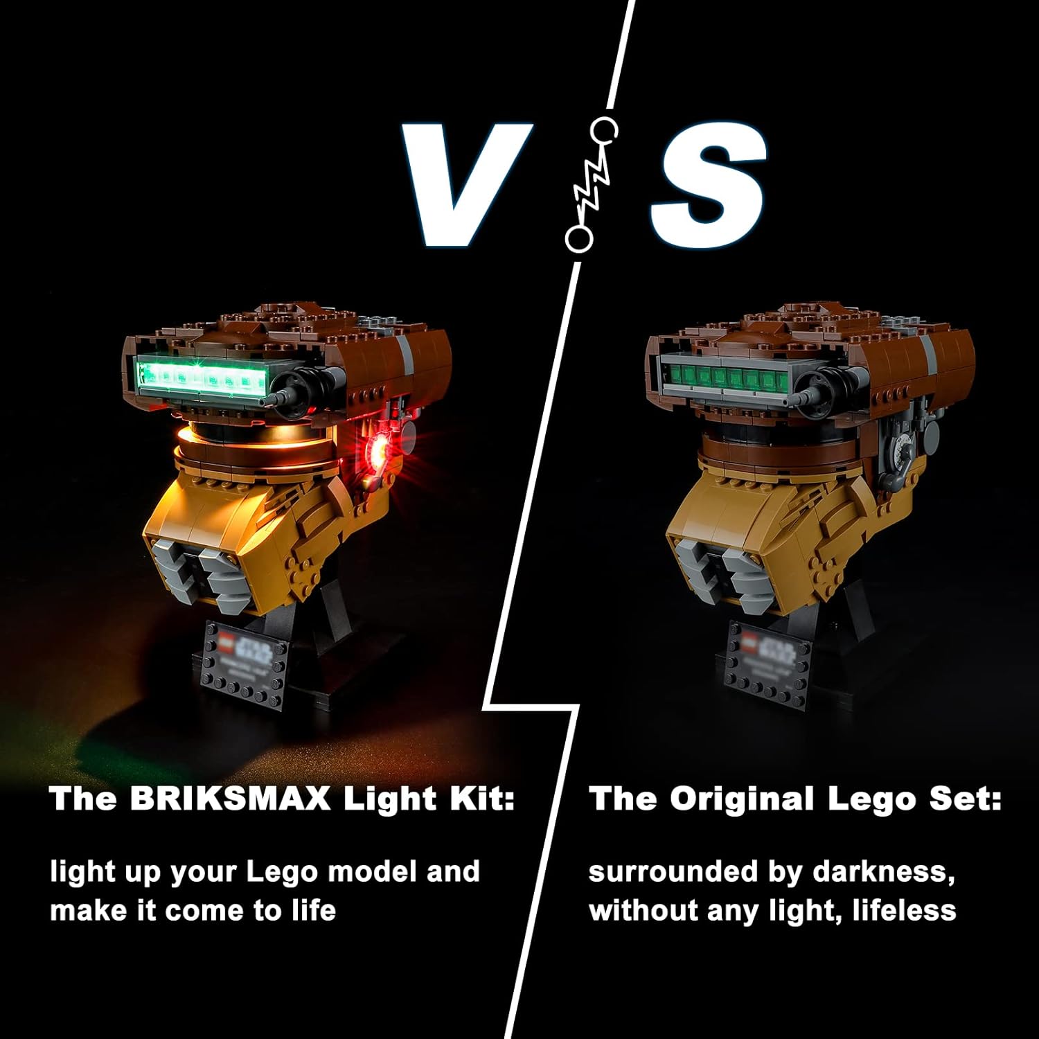 BRIKSMAX Led Lighting Kit for LEGO-75351 Princess Leia (Boushh) Helmet - Compatible with Lego Star Wars Building Blocks Model- Not Include Lego Set