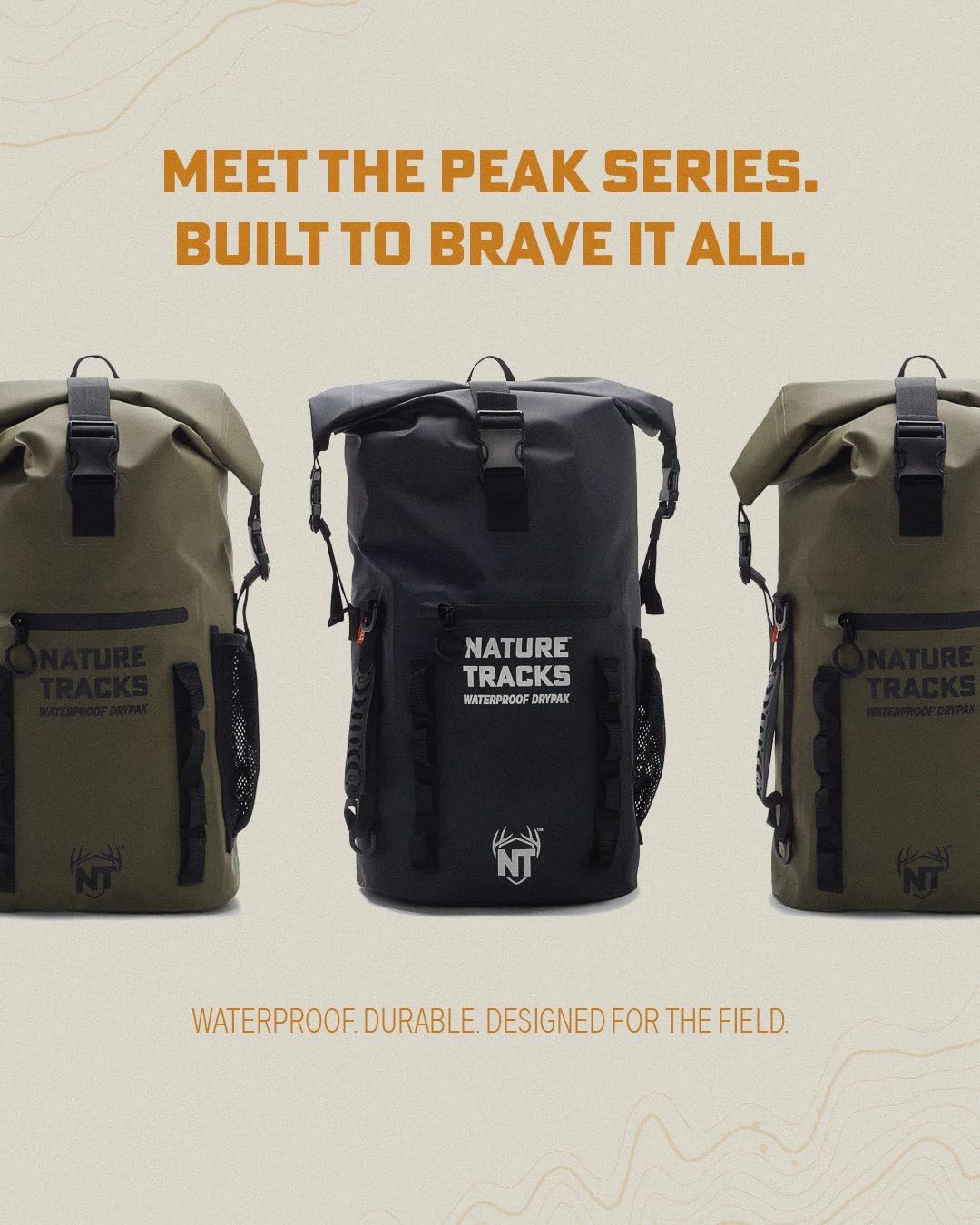 Basecamp Waterproof Backpack – 35L Dry Bag, Roll-Top Design, Durable TPU Material, Hunting & Outdoor Gear, Dark Green, 35L. Hunting, Camping, Adventure, Expeditions.