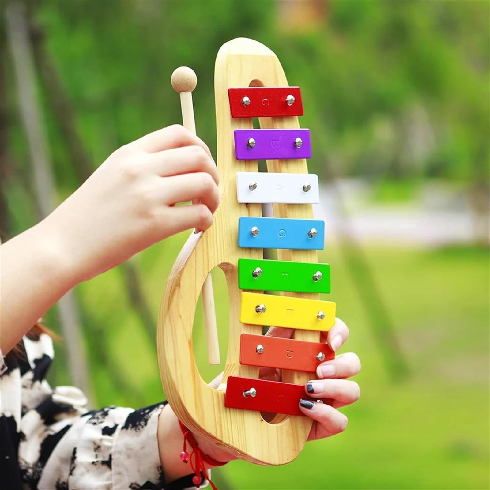 Xylophone Xylophone À 8 Notes Avec Maillet En Plastique Boîte De Rangement Instrument De Musique À Percussion Cadeau Xylophone