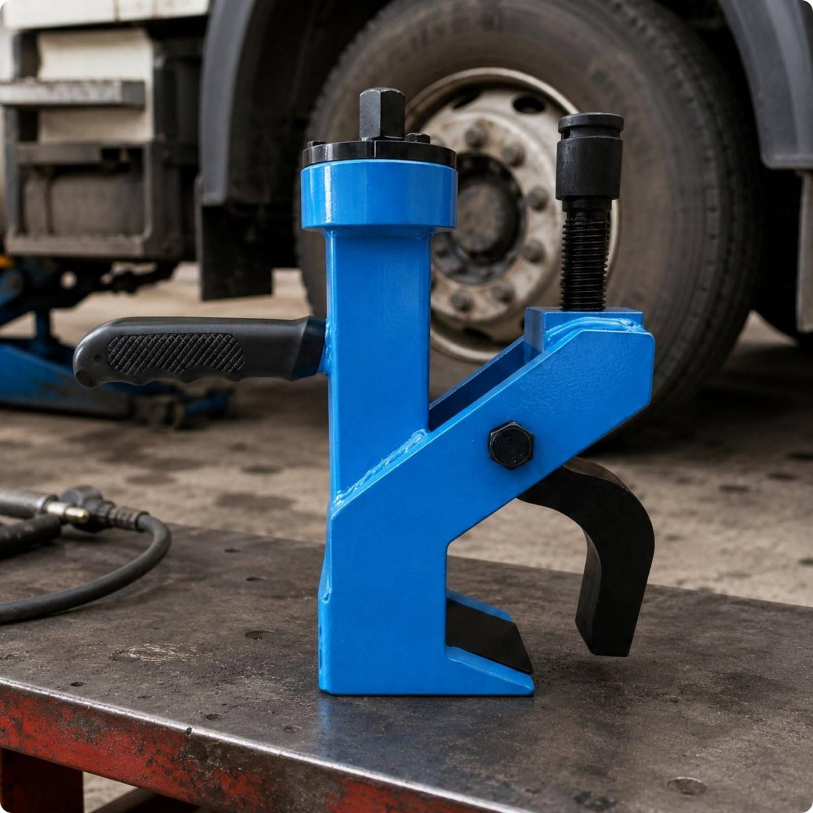 Smontagomme Manuale Compatto Staccagomme Portatile Regolabile Smontagomme Universale per Gommisti, Garage, Arancione, Modello Grande