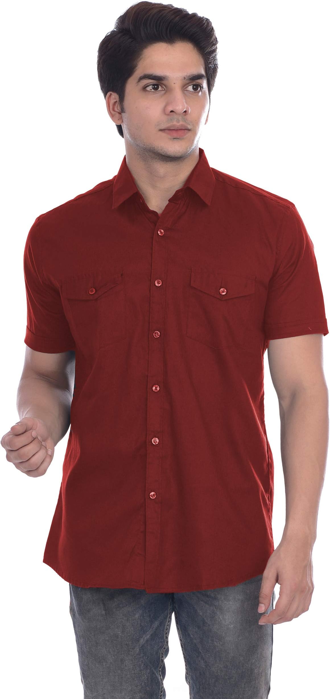 BASE 41 Men's Regular Fit Casual Shirt