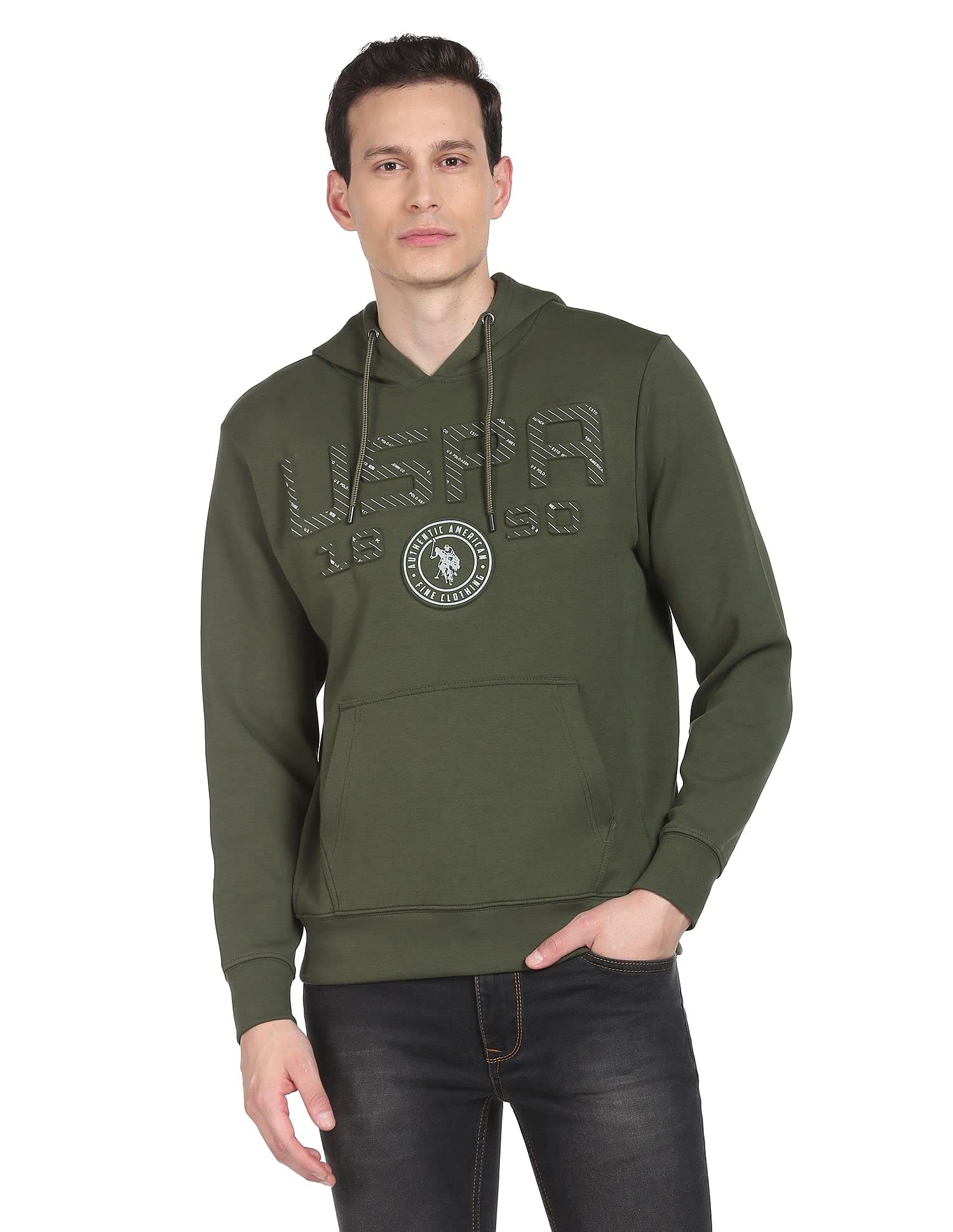 u.s. polo assn. Men's Cotton Hooded Neck Sweatshirt-picture-19