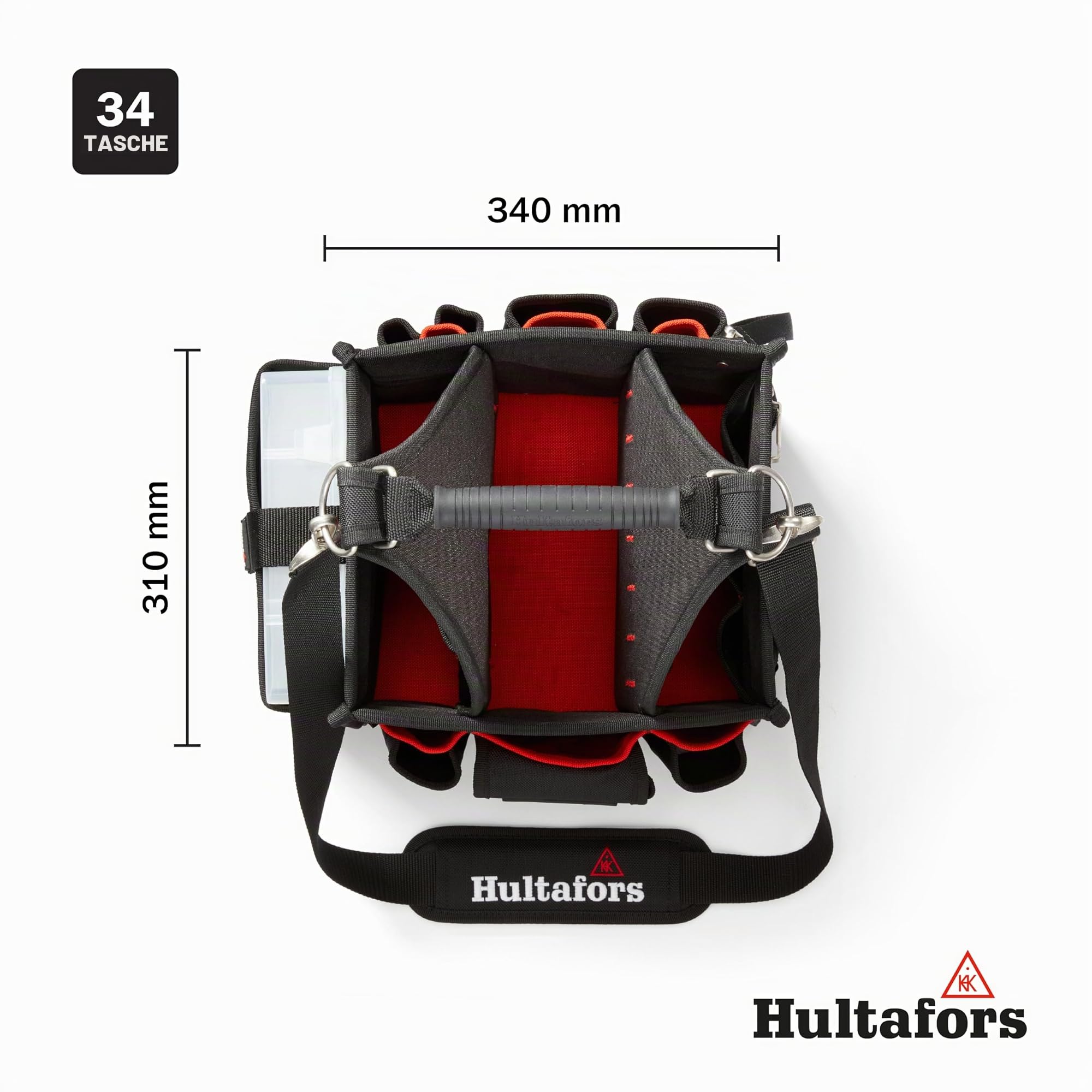 Borsa degli attrezzi Hultafors Nero Poliestere 34 cm
