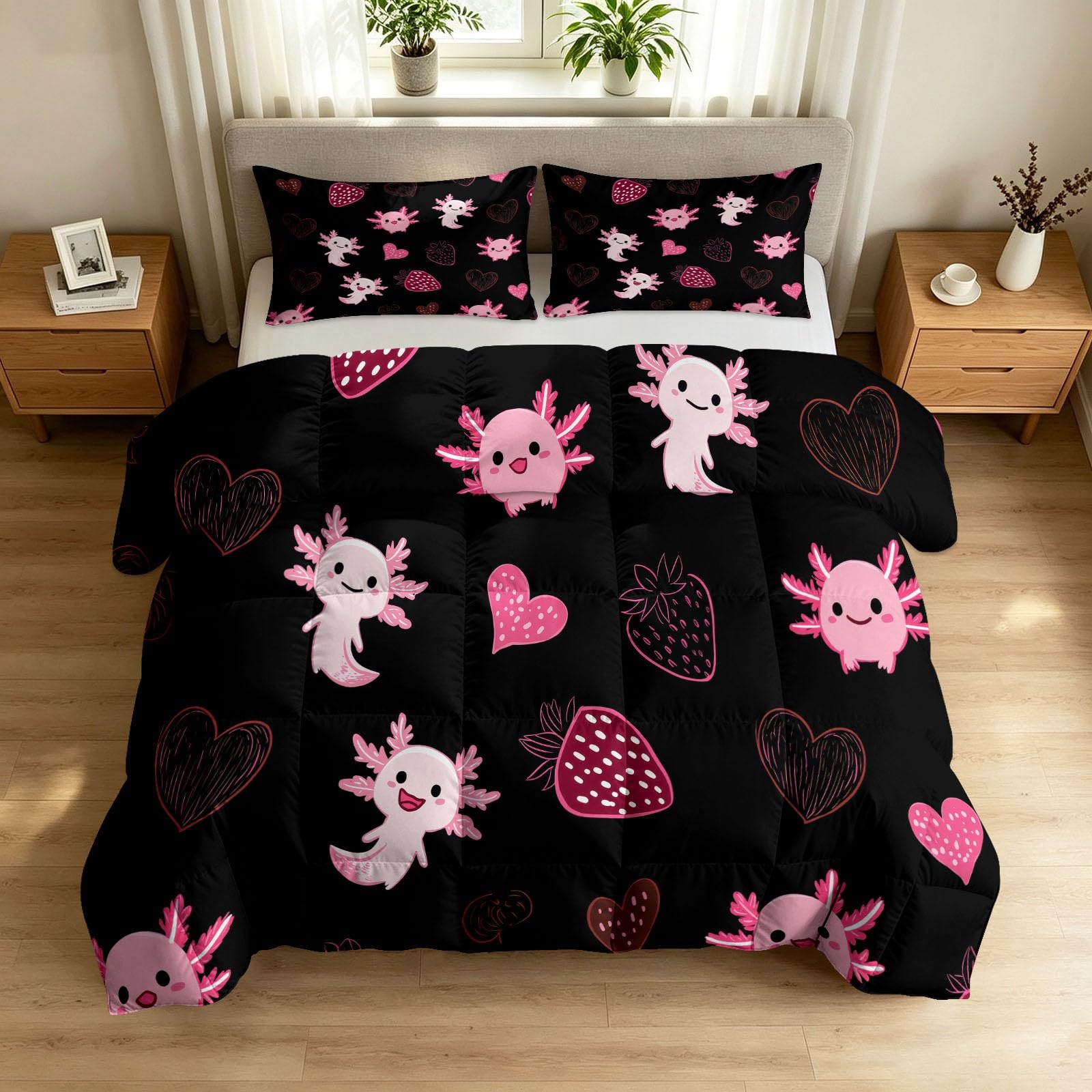 Edredón de 200x200 cm reversible suave 3 piezas para toda estación