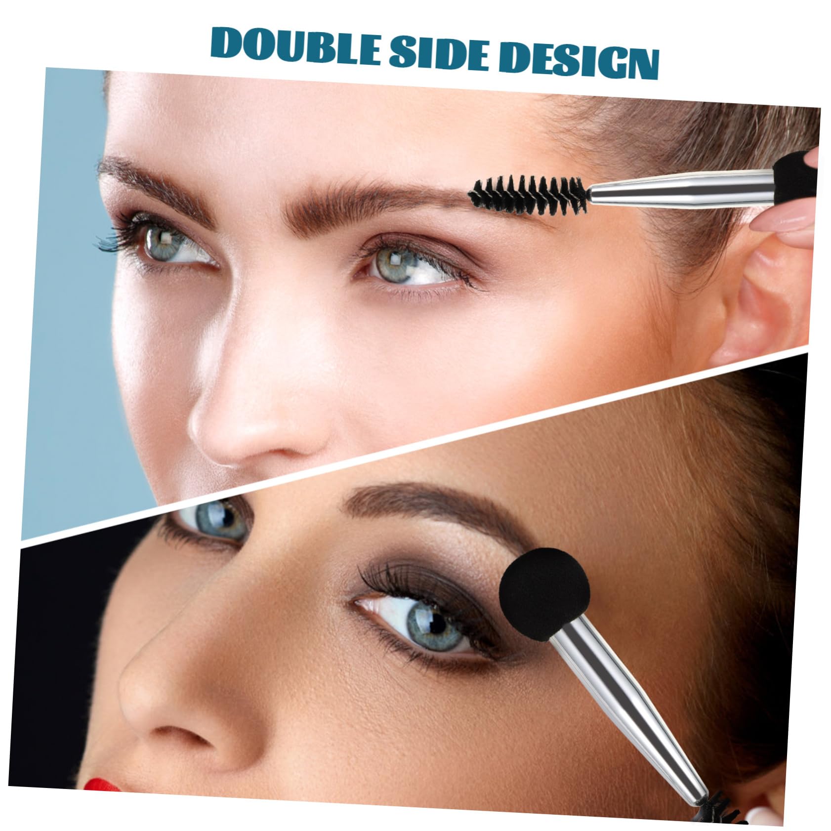 minkissy 5 Set Di Strumenti Per Il Trucco Spugne Per Il Trucco E Pennello Per Timbro A Doppia Faccia Per Fondotinta Sopracciglia Ciglia Set Da 6 Pezzi*5