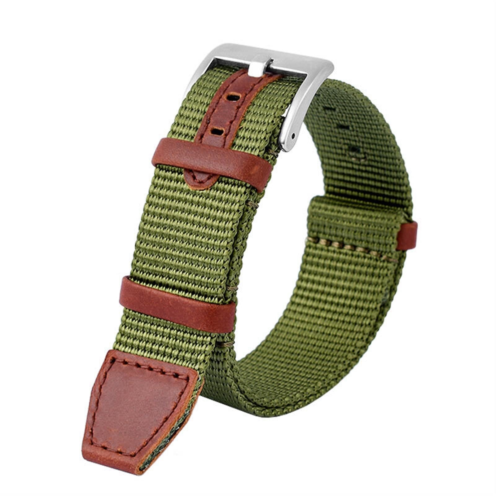 Nylon-Armband für Hamilton H69439931 H69439411 Armband 20 mm 22 mm Marke Freizeit Uhrenarmbänder (Farbe: 32 x 14 mm, Größe: 22 mm), 22 mm, Achat
