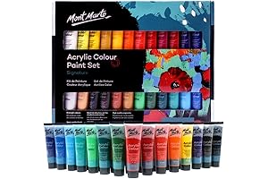 Mont Marte Acrylic Paint Set: Professional Artistry for Intricate Creations