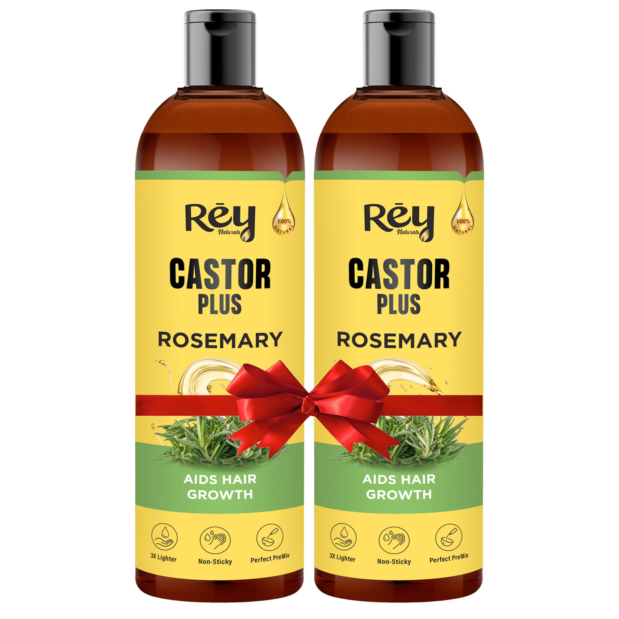 Rey NaturalsCastor Plus Rosemary Hair Oil - 400 ml