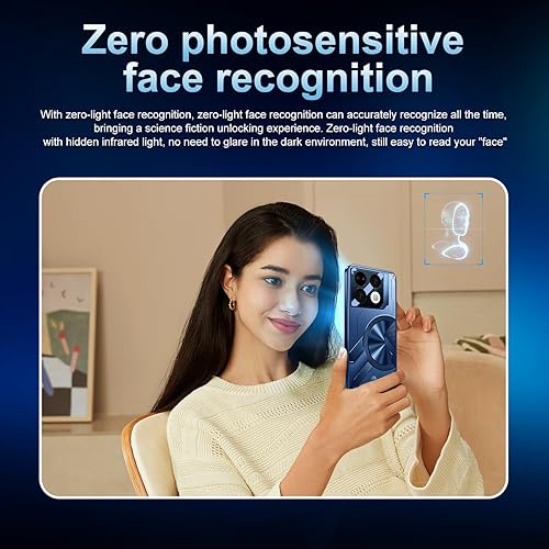 Miniatura 5 de GT 20 Pro Smartphone, 8 GB+256 GB teléfono desbloqueado, teléfono celular Android 14.0, batería de 6800 mAh, pantalla HD de 6.82 pulgadas,