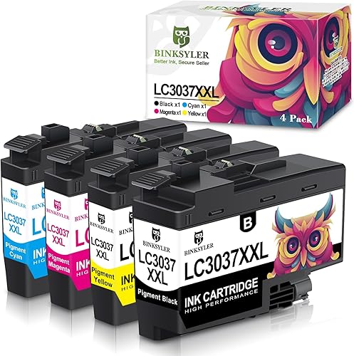 LC3037 XXL - Cartuchos de tinta de repuesto para impresora Brother LC3037 LC3037XXL LC3039 para Brother MFC-J5945DW MFC-J6545DW MFC-J6945DW