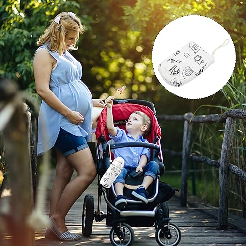 Miniatura 6 de ULTNICE Funda aislante para biberón con cuerda cubierta de biberón caliente para bebés alimentador de enfermería de vidrio bolsa de soporte cálido