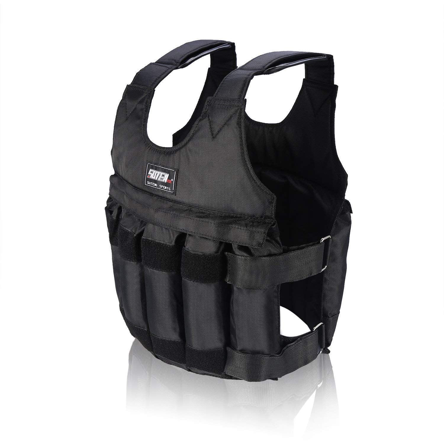 Chaleco Ajustable Chaleco Con Peso Extraíble 50 kg Chaleco Ajustable Ponderado Entrenamiento Entrenamiento Físico (Vacío)
