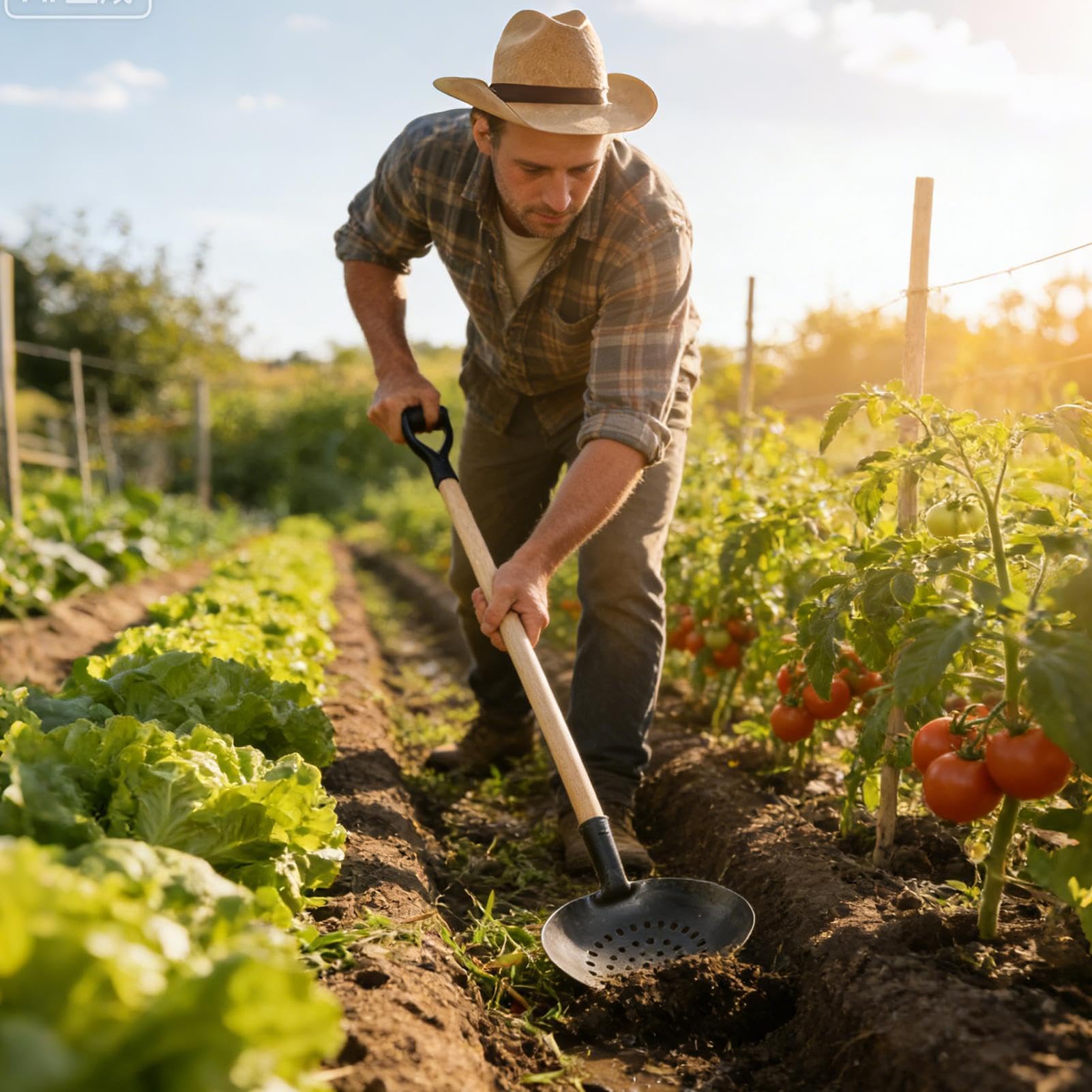 Pelle à fumier de jardin – Pelle à fumier | Pelle à fumier en fer pour extérieur, cour, chemin de drainage, boue, débris, pelle à fumier