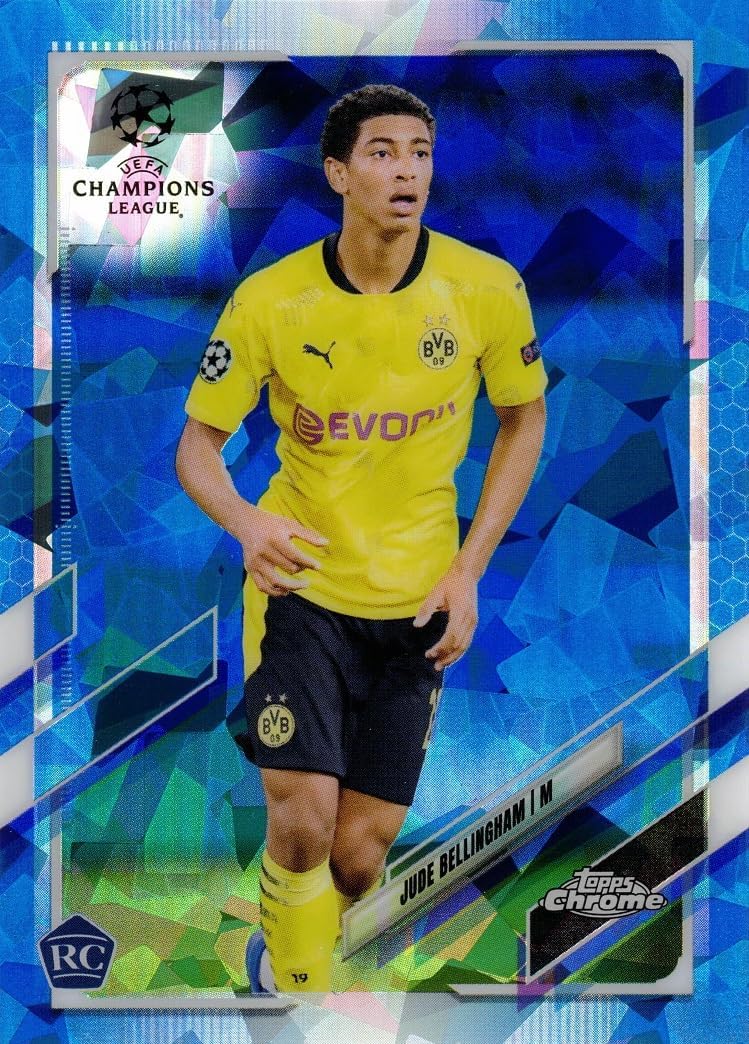 2020-21 Topps Chrome UCL Sapphire Edition Soccer #68 Jude Bellingham Rookie Card