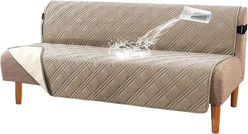 Miniatura 9 de H.VERSAILTEX Fundas de sofá 100% impermeables para mascotas, fundas deslizantes modernas para sofás/sofás, funda de sofá gruesa y suave lavable