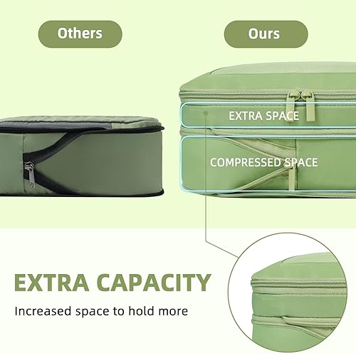 Miniatura 8 de BAGAIL - Juego de organizadores de equipaje expandibles y compresibles para viajes paquete de 4 5 y 6 unidades