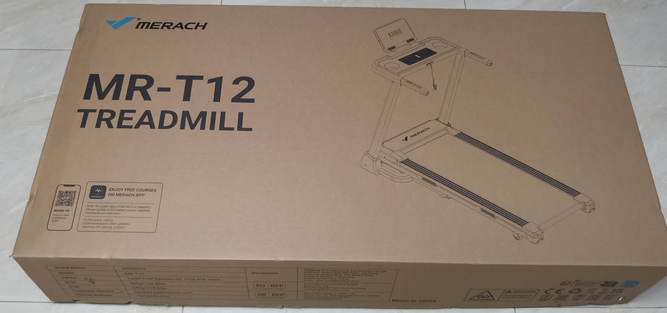 MERACH Laufband Für Zuhause mit Steigung, 0%-18% Automatische Neigung, 8.5km/h12km/h/14km/h Laufband Klappbar, Walking Pad, Treadmill for Home Max 136KG/159KG, 42 * 108CM/46 * 120CM, Laufbänder APP