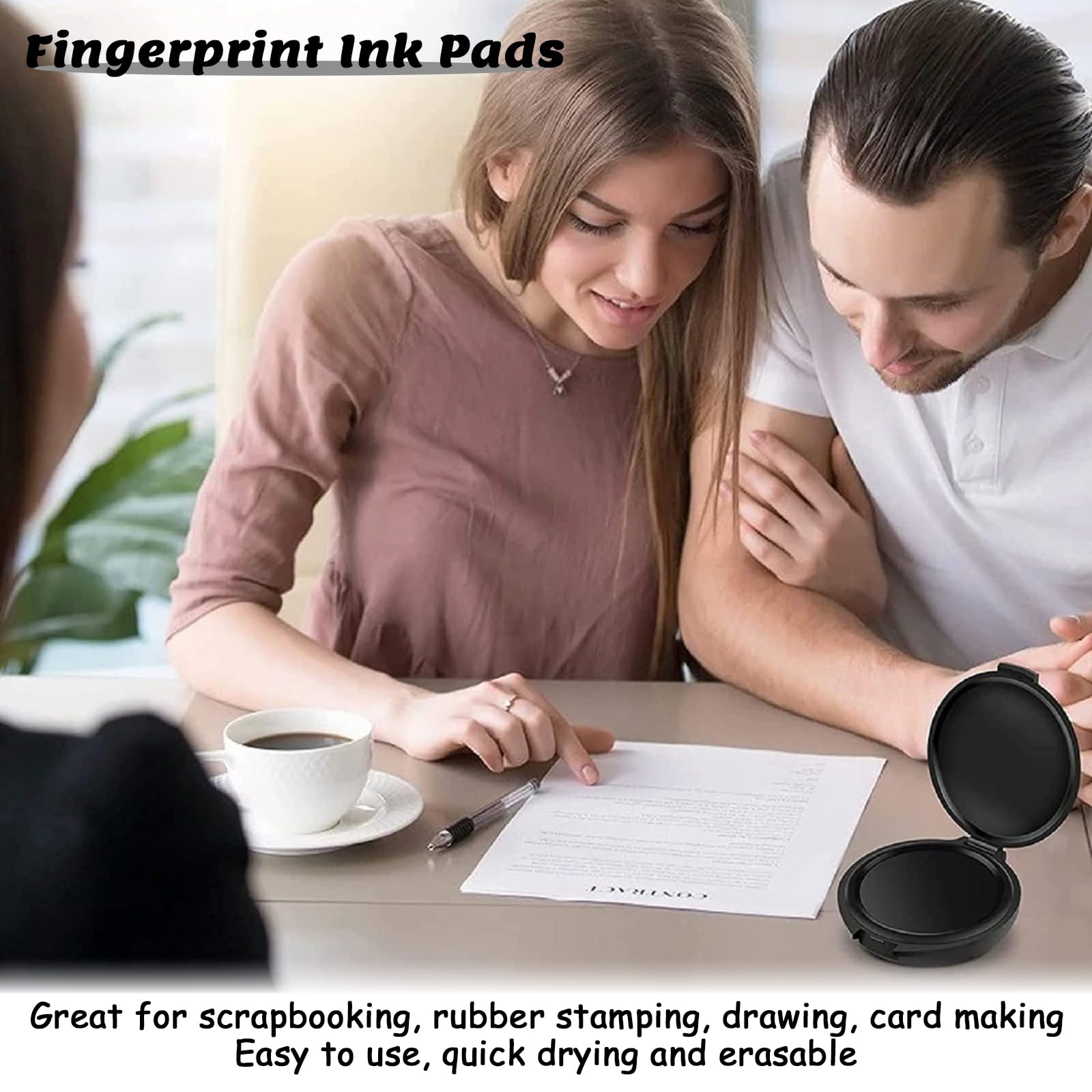 1 Pcs Professionelles Fingerabdruck Stempelkissen, Fingerabdruck Stempelkissen, Stempelkissen Für Fingerabdrücke