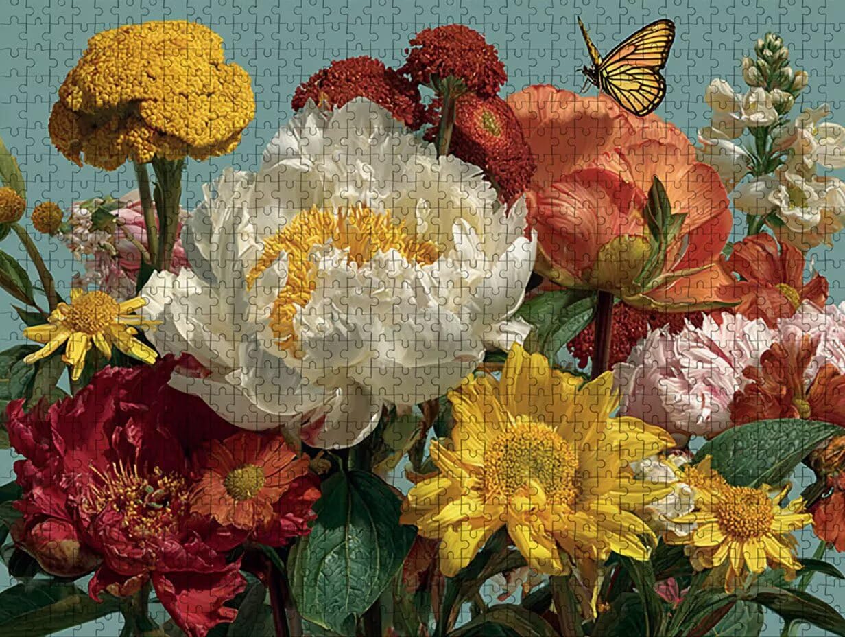 Puzzle Arte con Scatola Pianta, Farfalla Puzzle Legno 5000 Pezzi Adulti 156x105cm, Attività di Intrattenimento ad Alta Difficoltà, DIY Classici Gioco, Jigsaw Per Tutta La Famiglia, Regalo, S-6263